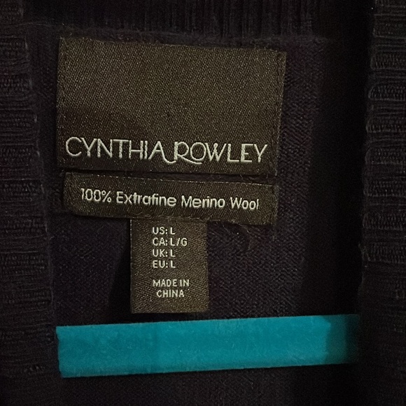 Cynthia Rowley 💯 merino wool long sleeve mock turtleneck dress - Picture 2 of 7